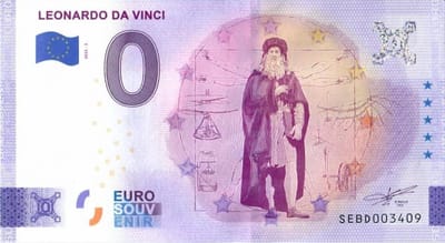 Souvenir Biljet - Nul Euro - Verzamelen - Gedetailleerd Ontwerp - 13.5 x 7.4 cm