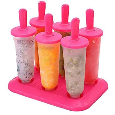 IJs Vorm DIY IJs Lolly Vormen met Stok Herbruikbare Plastic IJs Lolly IJsblokjes Maker Voor Kinderen IJs Lolly Vorm Keuken IJs Gereedschap roze