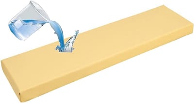 Bankkussen Zitkussen - Waterdicht Spons - Buiten Zitten - Hoge Dichtheid Spons - 130x50 cm - Geel