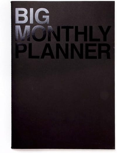 Maandelijkse Planner - Grote Agenda - Persoonlijke Planning - Ruime Notitievelden - A3 Formaat - Zwart
