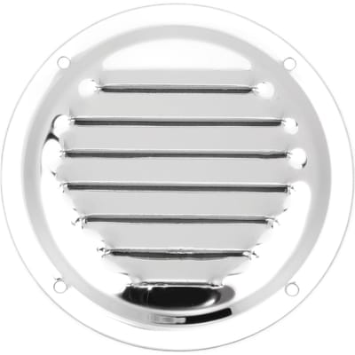 Luchtroosters RVS Rond Lamellen Wandventilatie Uitlaat voor Jacht Caravans Huis Keuken