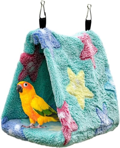 Zachte Hangmat voor Vogels, Warm Nest voor Papegaaien en Kleine Vogels, Comfortabele Vogelbedden voor de Winter