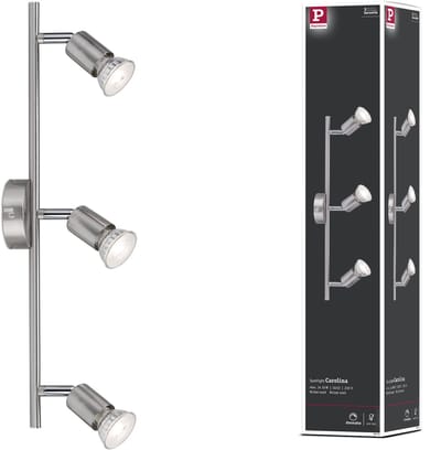 Spotlight Carolina GU10 230V max. 3x10W dimbaar Nikkel mat