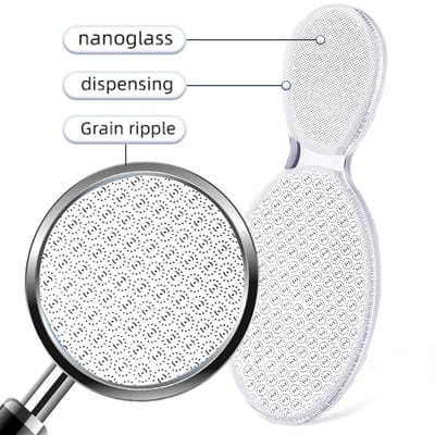 Nano Glas Voetvijl Eeltverwijderaar – Pedicure Tool voor Dode Huid, Voet Scrubber, Peeling en Verzorging voor Zachte Voeten