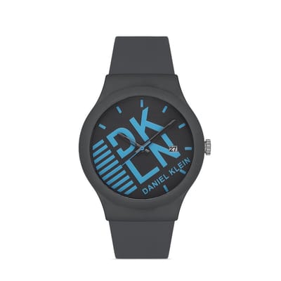 Daniel Klein DK.1.12976-6 - Horloge - Analoog - Mannen - Heren - siliconen band - rond - Grijs - Blauw