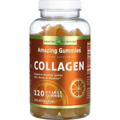 Nutrition Incroyable, Gommes Incroyables, collagène, orange, 50mg, 120 gommes