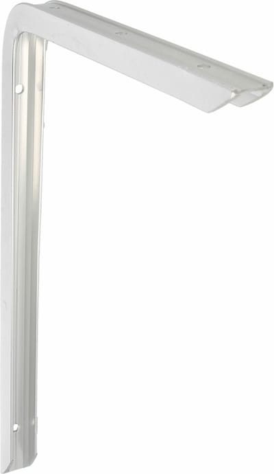 AMIG Plankdrager/planksteun - aluminium - gelakt zilver - H300 x B200 mm - max gewicht 30 kg - boekenplank steunen