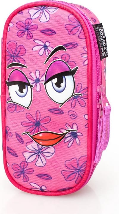 Delbag - Etui Ovaal - Gezicht Uitdagend - Roze - 21 cm