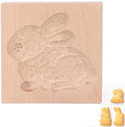 Dailygoods - Dailygoody - Houten Koekjesvorm - Beukenhout - Gemakkelijk Schoon Te Maken - Schattige Vorm - Robuuste Koekjesvorm voor Bakken - Geschikt voor Koekjes...