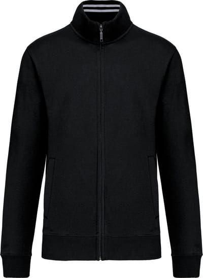 Kariban Herensweater met rits K456 - Black - M