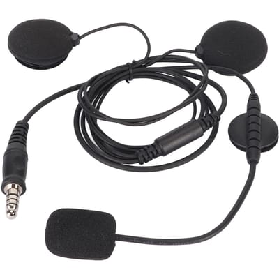 Casque moto intégral avec micro et écouteur, prise 7,1 mm, radio bidirectionnelle, talkie-walkie