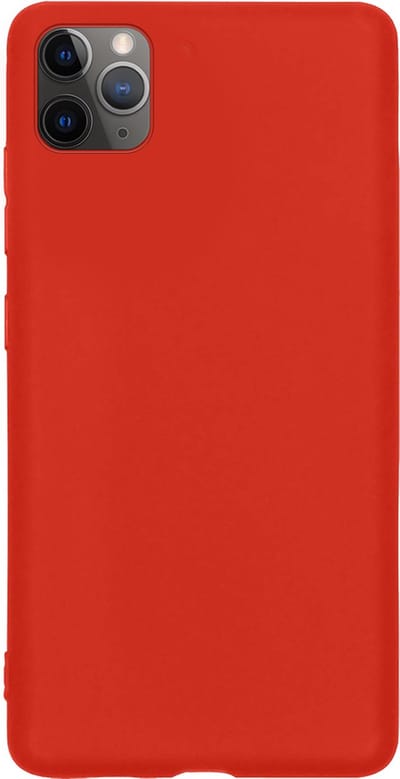 Hoes - Geschikt voor Apple iPhone 11 Pro - Sterk & Shockproof - Hoesje Cover - Siliconen Case - Rood