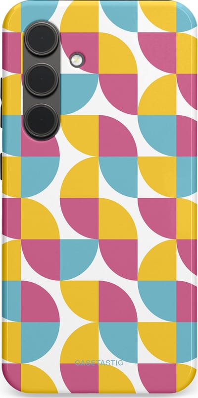 Casetastic Hoesje Geschikt voor Samsung S24 - Stijlvolle Beschermende Duo-layer Case - Cirkeldroom