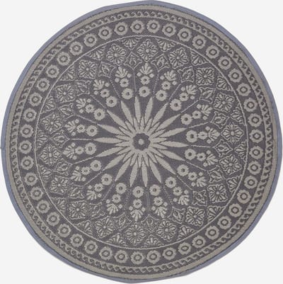Homescapes Buitenkleed Rond Vloerkleed – Buitentapijt – Tuinkleed Tuinkleed – Tuintapijt – Omkeerbaar – Waterdicht & UV–bestendig – Gerecycled polypropyleen – "Mandala" – Zwart – ⌀170cm