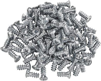 100 x SOTECH Euroschroeven 6,3 x 11 mm Vario speciale schroeven volledig draadgat 5 mm met panheadkop (ronde kopvorm voor hoge draagkracht)