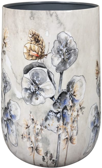 TS Collection - Vaas Moonlight meadow - 20x29 - Metaal & Epoxy - Exclusieve woonitems voor binnen - Handgemaakt - Unieke print - Designed by Lammie