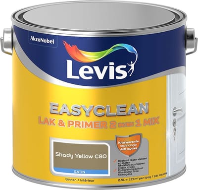 Levis - Easyclean Lak & Primer 2-In-1 Mix - Shady Yellow C80 - Mengverf - 2,5 L