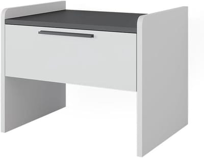 Eetkamerbank Roman - Keukenbank met lade - Gezellig Tafelen - Modern Ontwerp - 53.5 x 41.1 cm - Wit