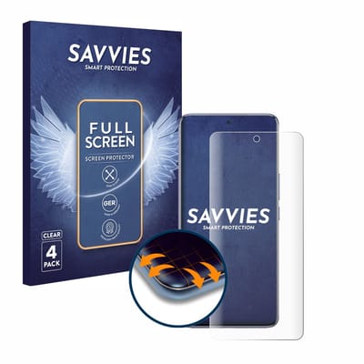 Savvies - Screenprotector voor Vivo T4 - Folie Beschermfolie transparant volledig dekking 4 Stuks