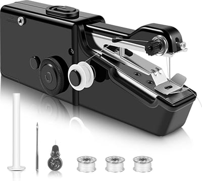 Lexium Handnaaimachine - Handig voor onderweg en op reis - Mini naaimachine - Handnaaimachine elektrisch - Kleine naaimachine