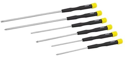 Precisie Schroevendraaier Set - 6 Stuks met 150mm Lange Bladen