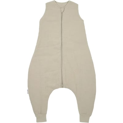 Meyco Baby Uni baby winter slaapoverall jumper - pre-washed hydrofiel - sand - 80cm - 2.0 TOG