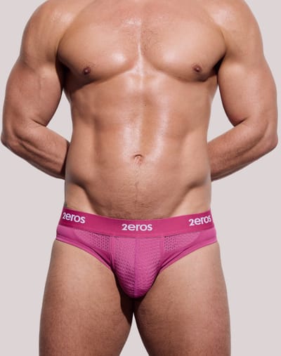 2EROS Aktiv NRG Brief Fuchsia - MAAT S - Heren Ondergoed - Slip voor Man - Mannen Brief