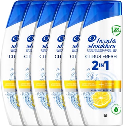 Head & Shoulders Citrus Fresh 2-in-1 Anti-roos Shampoo en Conditioner - 6 x 250ml