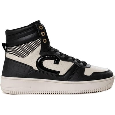 Cruyff Campo High Lux Hoge sneakers - Leren Sneaker - Dames - Zwart - Maat 39