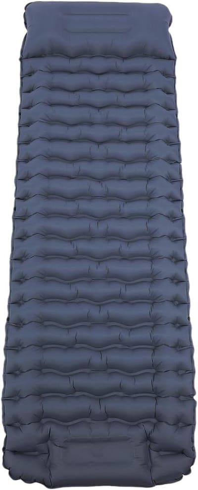Opblaasbare Slaapmat - Luchtbed Kamperen - Buiten Ontspannen - Ingebouwde Voetpomp - 195 x 66 cm - Marineblauw