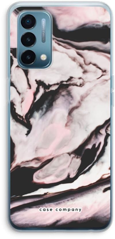 Case Company® - Hoesje geschikt voor OnePlus Nord N200 5G hoesje - Roze stroom - Soft Cover Telefoonhoesje - Bescherming aan alle Kanten en Schermrand