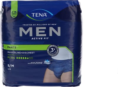 TENA Men Pants Plus - Medium- 2 x 12 stuks voordeelverpakking