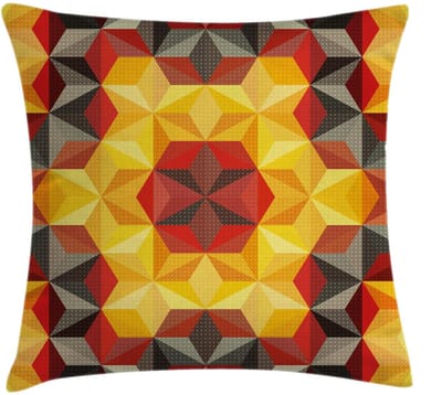 ABAKUHAUS Geometrisch Kussenhoes – 45x45 cm – Tweezijdig bedrukt – Multicolor