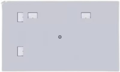 Wandspiegel Opulence - Rechthoekig - Goud - Spiegel met verlichting - Woonkamer of badkamer - 100x60cm