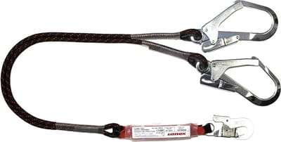 Lanex dubbele vallijn met valdemper 2 meter - ABM 2L2-22 - 200 cm - zwart - AZ022 Staal - Incl. AZ022 Staal