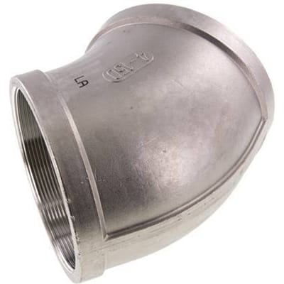 Rp 4'' RVS L-Fitting 45graden 16 Bar - FL2E-F-SH-400R-45