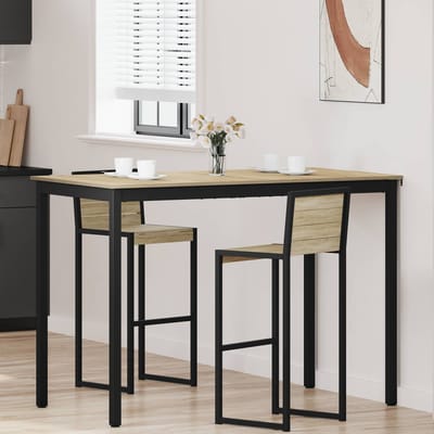 vidaXL - Staande - Bartafel - Bewerkt - hout - Rechthoekig