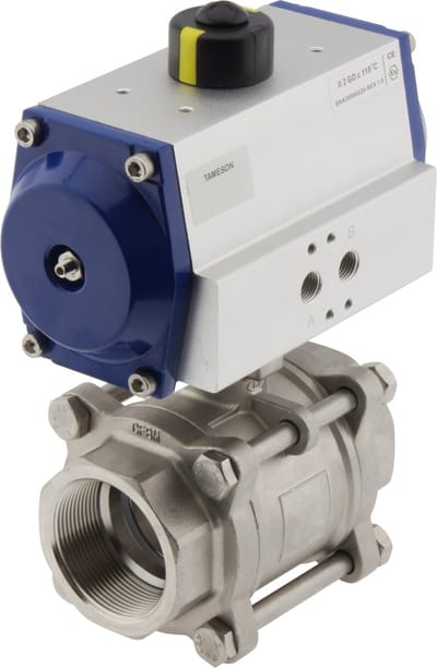 G2-1/2'' 2-Weg RVS Pneumatische Kogelkraan Veeropenend - BL2SA3 - BL2SA3-212-PO-012