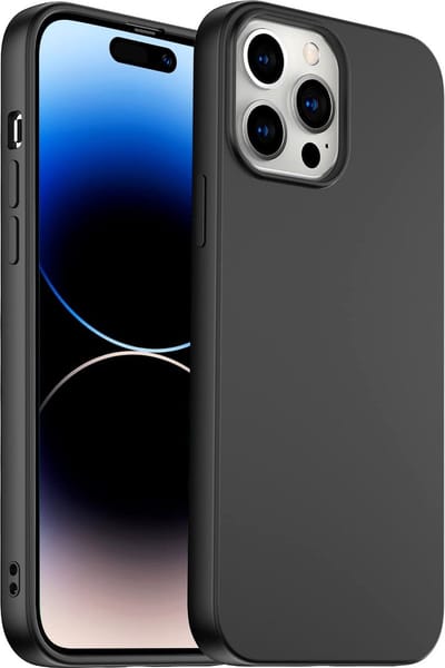 Hoesje geschikt voor iPhone 14 Pro - Hoesje Case Cover geschikt voor iPhone 14 Pro - Zwart