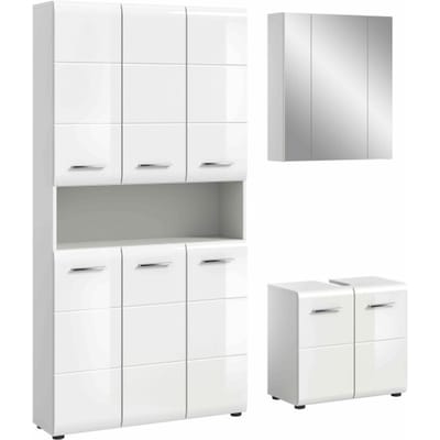 IJs badkamercombinatie wit hoogglans MDF TZ wit NB - 30x165x185cm