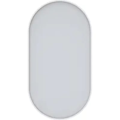 Aquavive Klassieke Badkamerspiegel - Ovaal - Mat Wit - 43x78 Cm
