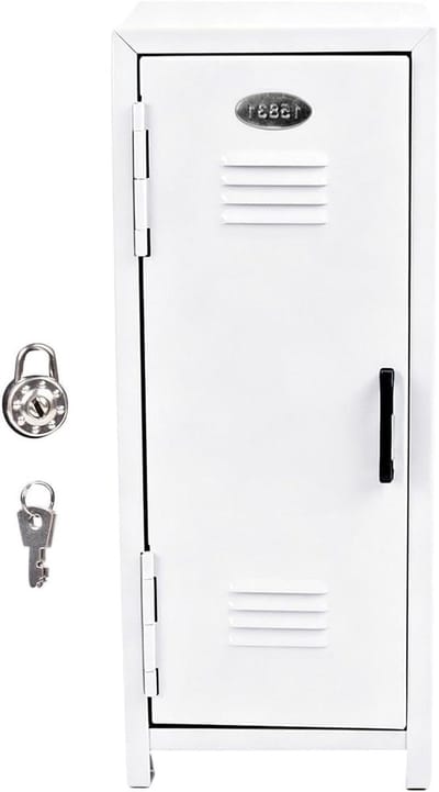 Mini Metalen Kluisje - Kleine Kluis Bureau - Waardevolle Spullen Opbergen - Stevige Metalen Constructie