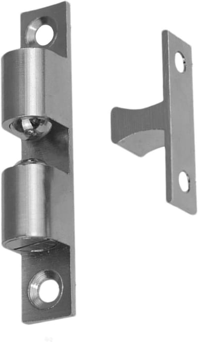 Deursnapper Kastdeur - Veersluiting Kliksluiting - Kasten Sluiten - Verstelbare Veerkracht - 4 cm - Zilver