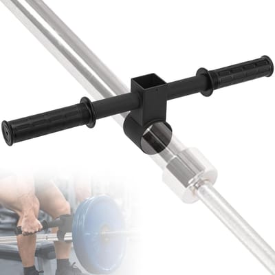 SnelShoppen - Straight Grip Landmine T-Bar Handgreep voor Olympische Dumbbell Bar, Stabiele Grip met Rubber, Geschikt voor 2-inch Krachttrainingsstang