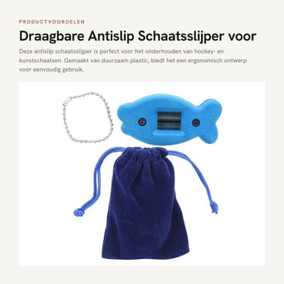 Dailygoods - Draagbare Antislip Schaatsslijper voor IJsbladen