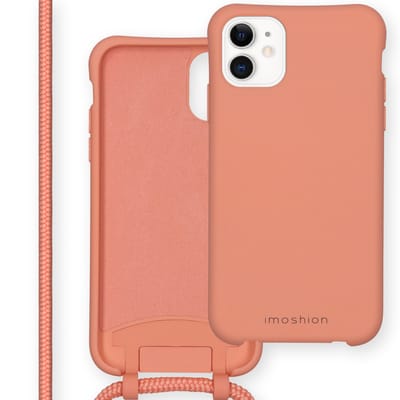 imoshion Hoesje - Geschikt voor Apple iPhone 11 - Color Backcover met afneembaar koord - Peach