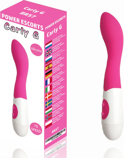 Power Escorts Carly G Roze G Spot Vibrator - 20 cm - 10 Speed - BR57