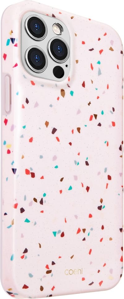 Uniq - iPhone 12/12 Pro, hoesje coehl terrazzo blush pink, roze