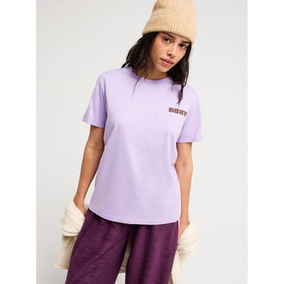 Roxy Ocean Regular T-shirt Met Korte Mouwen Paars M Vrouw