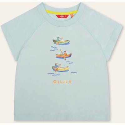 Oilily Tristan T-Shirt- maat122/7yr Surf Spray